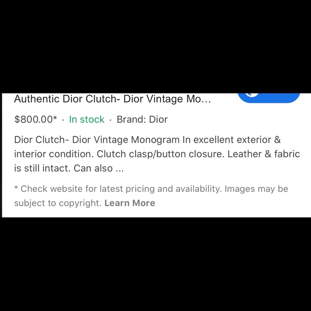 Rare Authentic Dior vintage purse. - Picture 7 of 8